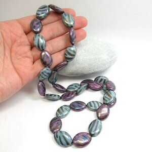 Vintage alternating Czech bead necklace